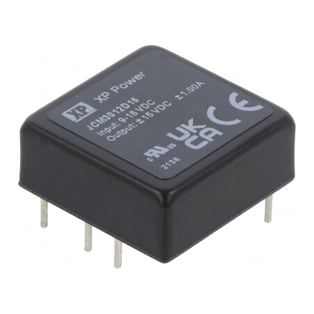Convertor DC/DC 30W 9-18V la 15V/-15V THT | Electronic-mag.ro | Componente Electronice