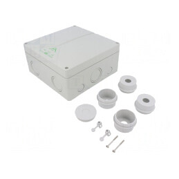 Cutie de Conexiuni Polistiren 180x180x91mm | Electronic-mag.ro | Componente Electronice