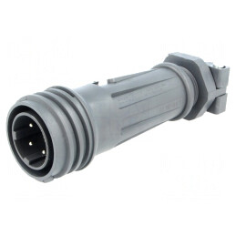 Mufă Circulară 4 PIN Filet Exterior Rotire | Electronic-mag.ro | Componente Electronice