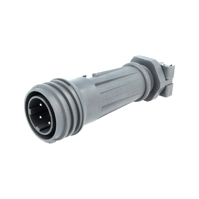 Mufă Circulară 4 PIN Filet Exterior Rotire | Electronic-mag.ro | Componente Electronice