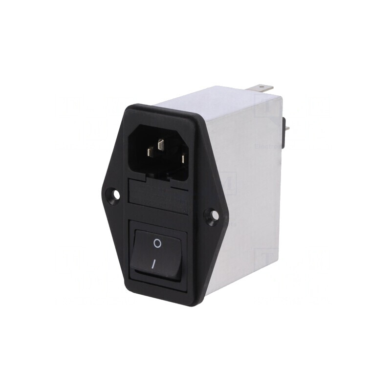 Conector Alimentare AC IEC 60320 10A 250V | Electronic-mag.ro | Componente Electronice