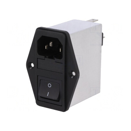 Conector Alimentare AC IEC 60320 10A 250V | Electronic-mag.ro | Componente Electronice