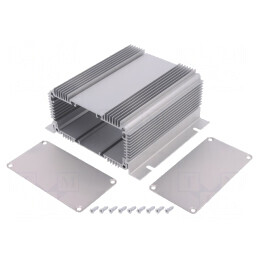 Carcasă cu panou și lame de fixare 111mm x 120mm | Electronic-mag.ro | Componente Electronice