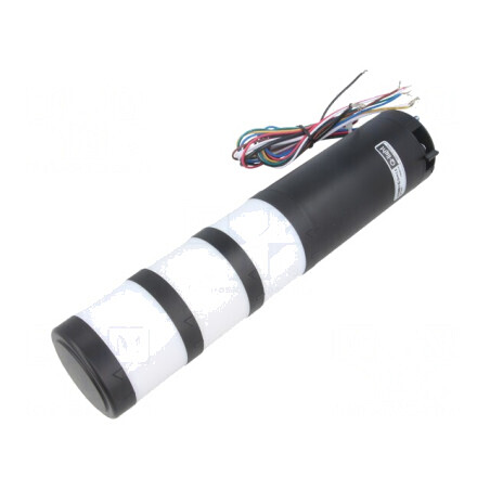 Coloană de Semnalizare LED Roșu/Ambră/Verde QTR50MLF-BZ-3-24-RAG | Electronic-mag.ro | Componente Electronice