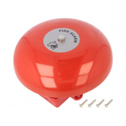 Clopot acustic 19-28VDC 98dB IP33C Oțel | Electronic-mag.ro | Componente Electronice
