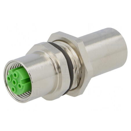 Adaptor M12 Ethernet Tată-Mamă | Electronic-mag.ro | Componente Electronice