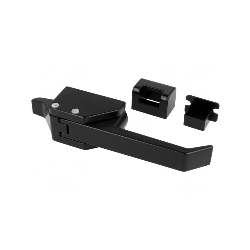 Închizătoare aluminiu-zinc negru 124,6mm | Electronic-mag.ro | Componente Electronice