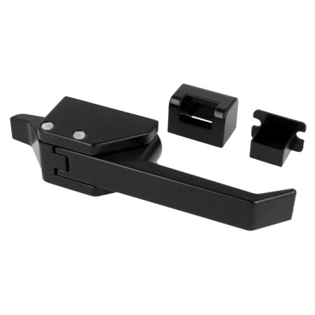 Închizătoare aluminiu-zinc negru 124,6mm | Electronic-mag.ro | Componente Electronice