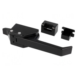 Închizătoare aluminiu-zinc negru 124,6mm | Electronic-mag.ro | Componente Electronice