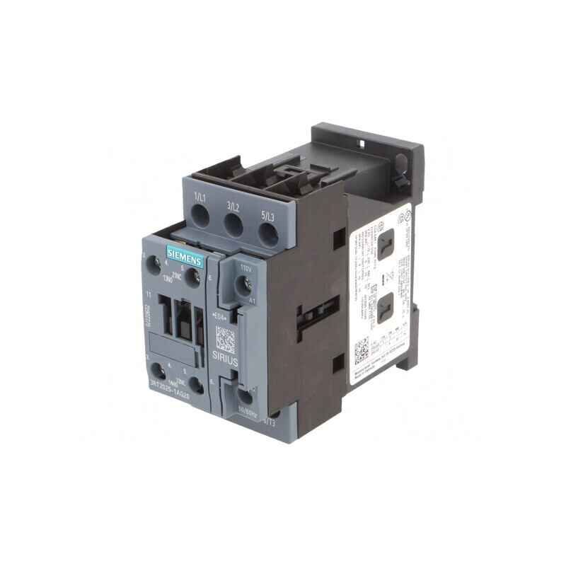 Contactor 3P 110VAC cu 3 Contacte Auxiliare NO+NC | Electronic-mag.ro | Componente Electronice
