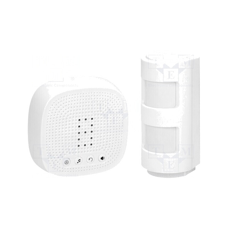 Senzor de mișcare IP44 pentru perete 8m emițător | Electronic-mag.ro | Componente Electronice