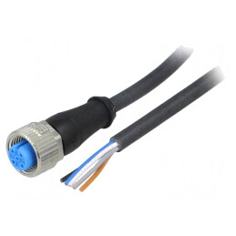 Cablu de Conectare M12 10m IP67 125VAC 4A | Electronic-mag.ro | Componente Electronice