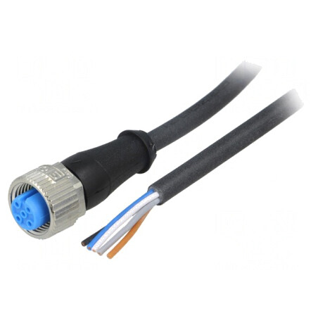 Cablu de Conectare M12 10m IP67 125VAC 4A | Electronic-mag.ro | Componente Electronice
