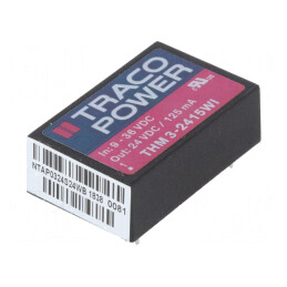 Convertor DC/DC 3W 9-36V la 24V 125mA DIP24 | Electronic-mag.ro | Componente Electronice