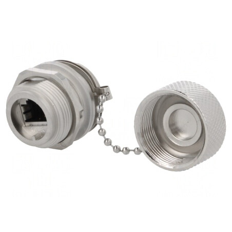 Adaptor Soclu PIN 8 Cat 6a Ecranat cu Capac Protecție | Electronic-mag.ro | Componente Electronice