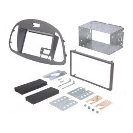 Cadru radio 2 DIN argintiu Hyundai | Electronic-mag.ro | Componente Electronice