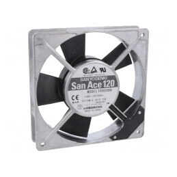 Ventilator AC axial 120x120x25mm 66m3/h 24dBA 100VAC | Electronic-mag.ro | Componente Electronice