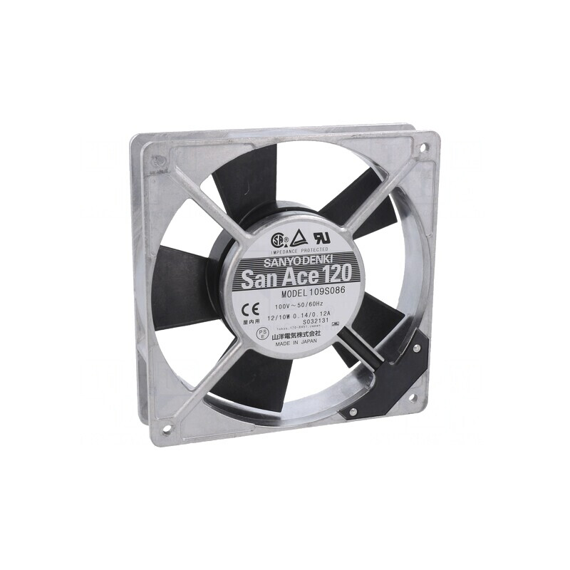 Ventilator AC axial 120x120x25mm 66m3/h 24dBA 100VAC | Electronic-mag.ro | Componente Electronice