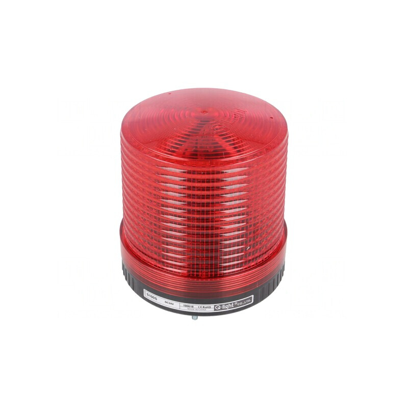 Semnalizator Luminos Flash Roșu 24VDC IP44 ABS | Electronic-mag.ro | Componente Electronice