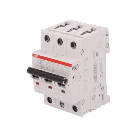Întrerupător de Supracurent 400VAC 20A 3 Poli C | Electronic-mag.ro | Componente Electronice