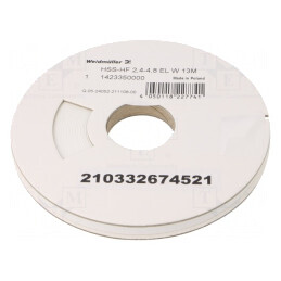 Manşon termocontractabil 4,8mm 13m alb fără adeziv | Electronic-mag.ro | Componente Electronice