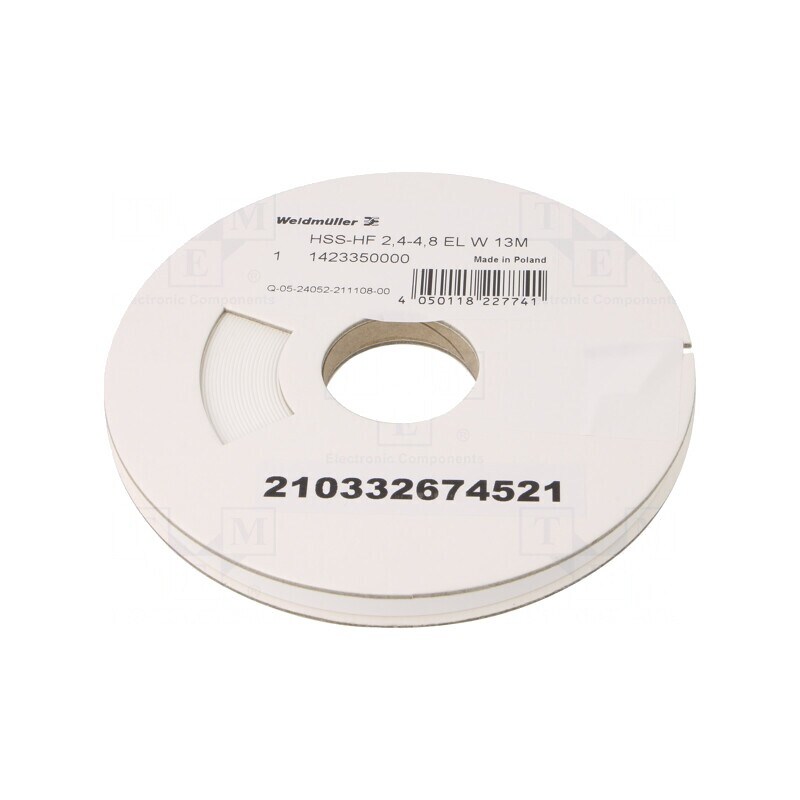Manşon termocontractabil 4,8mm 13m alb fără adeziv | Electronic-mag.ro | Componente Electronice