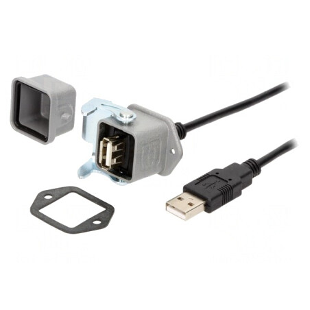 Cablu-adaptor USB A USB 2.0 IP65 3m | Electronic-mag.ro | Componente Electronice