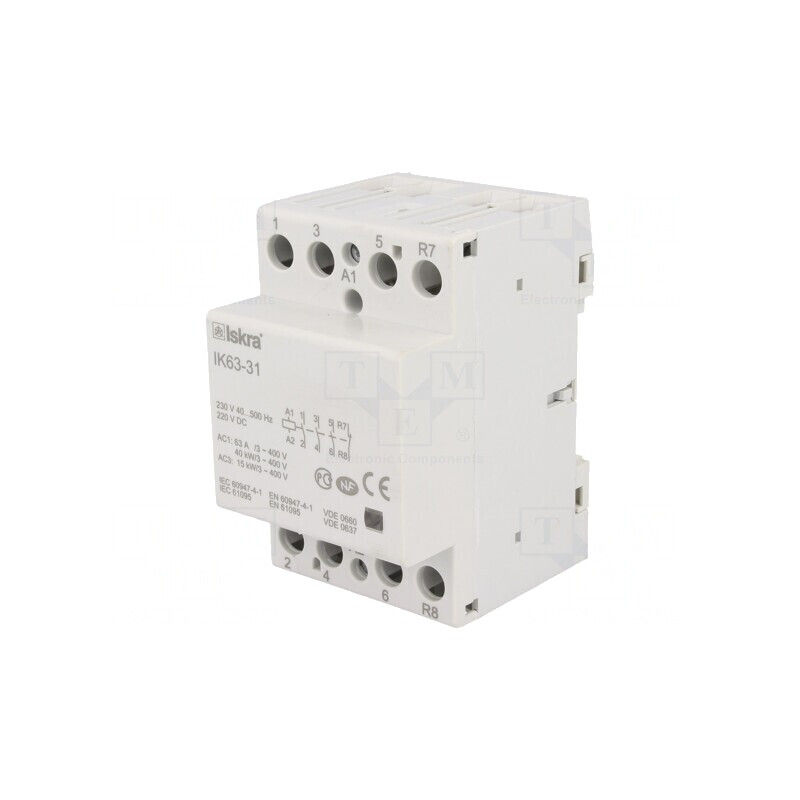 Contactor 4P 63A 230VAC 220VDC 3NO 1NC | Electronic-mag.ro | Componente Electronice