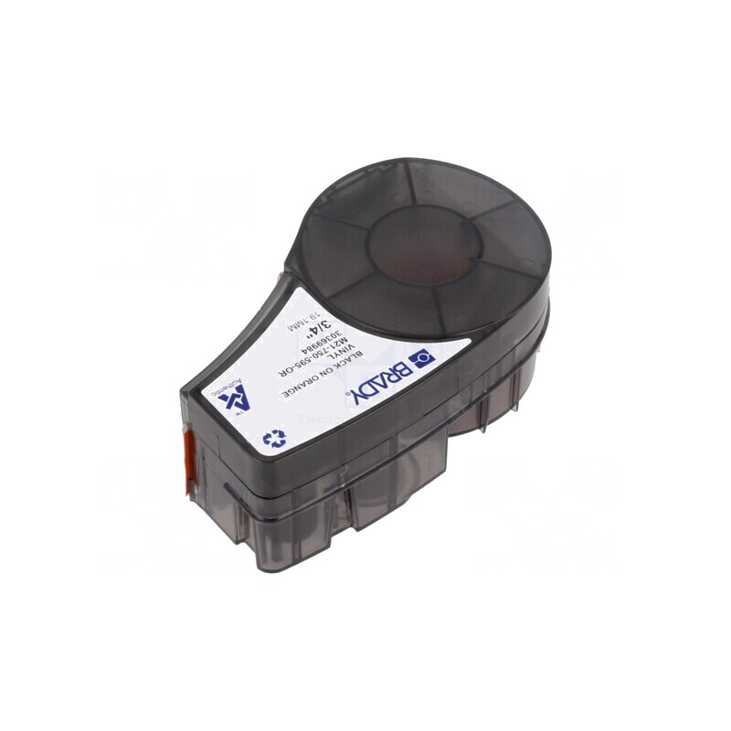 Bandă Etichetare Portocalie 19,1mm x 6,4m Negru pe Portocaliu | Electronic-mag.ro | Componente Electronice