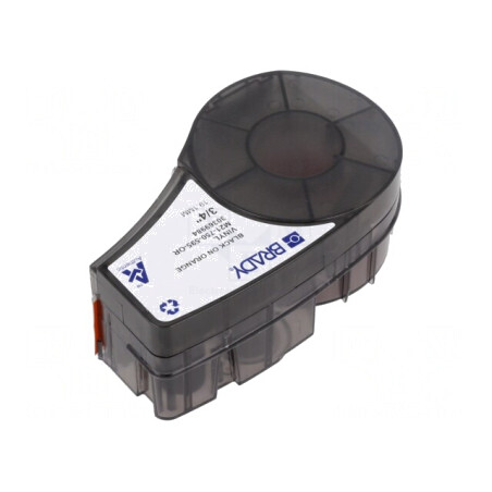Bandă Etichetare Portocalie 19,1mm x 6,4m Negru pe Portocaliu | Electronic-mag.ro | Componente Electronice