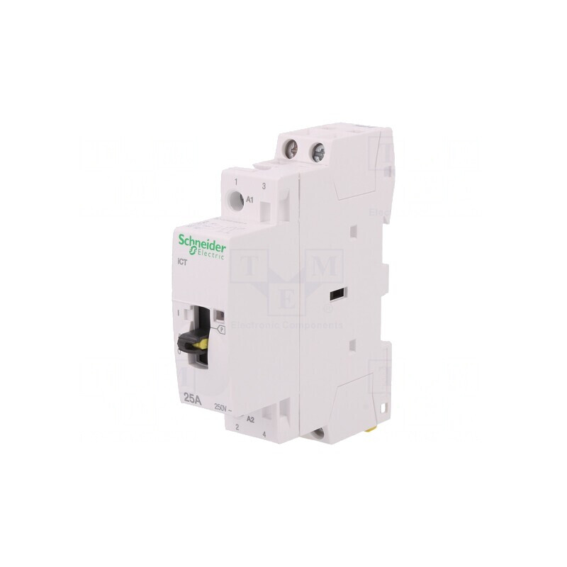 Contactor 2-polar 25A 24VAC NO IP20 | Electronic-mag.ro | Componente Electronice