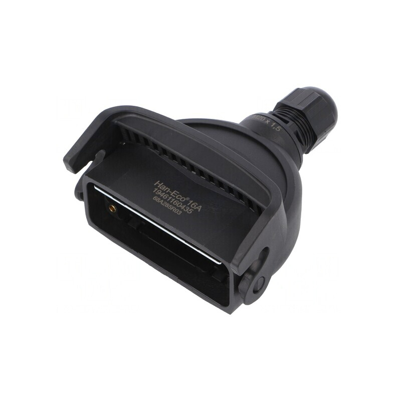 Carcasă pentru conectori HDC Han-Eco A 16A drept | Electronic-mag.ro | Componente Electronice