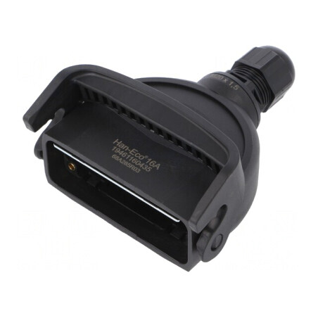 Carcasă pentru conectori HDC Han-Eco A 16A drept | Electronic-mag.ro | Componente Electronice