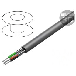 Cablu Alpha Essential C&C 2x2x22AWG Ecranat PVC 2466C | Electronic-mag.ro | Componente Electronice