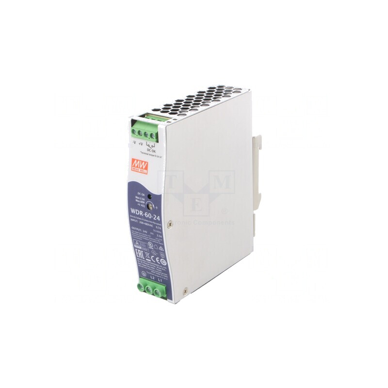 Alimentator Pulsatoriu pentru Șină DIN 60W 24V 2.5A | Electronic-mag.ro | Componente Electronice Alimentator Pulsatoriu pentru Șină DIN 60W 24V 2.5A | Electronic-mag.ro | Componente Electronice
