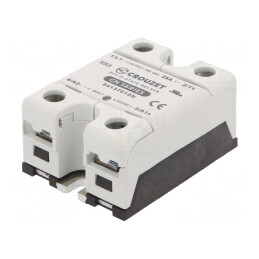 Releu Semiconductor 25A 24-280VAC 1-Fazat | Electronic-mag.ro | Componente Electronice
