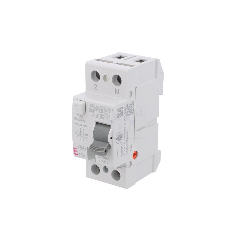 Întrerupător diferenţial 16A 30mA 2P 230V/400V | Electronic-mag.ro | Componente Electronice Întrerupător diferenţial 16A 30mA 2P 230V/400V | Electronic-mag.ro | Componente Electronice