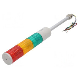Coloană de Semnalizare LED Roșu/Ambră/Verde 24V | Electronic-mag.ro | Componente Electronice