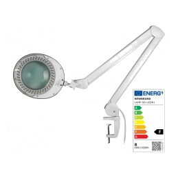 Lupă de masă cu iluminare LED 5dpt 8W 6500K Ø120mm | Electronic-mag.ro | Componente Electronice