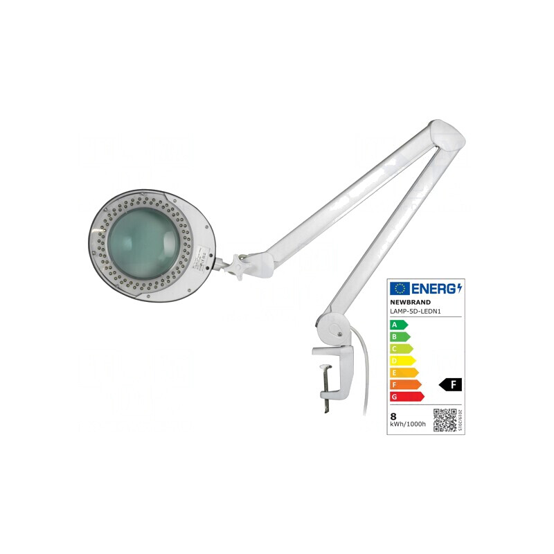 Lupă de masă cu iluminare LED 5dpt 8W 6500K Ø120mm | Electronic-mag.ro | Componente Electronice
