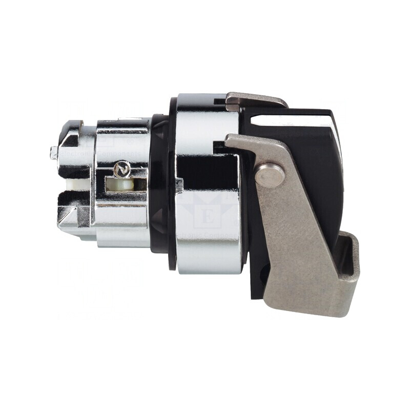 Comutator rotativ 22mm negru 3 poziții | Electronic-mag.ro | Componente Electronice