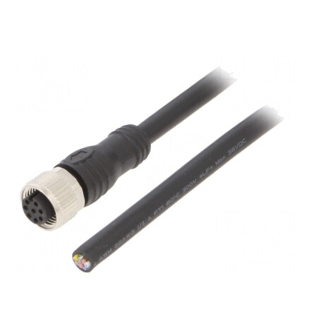 Cablu M12 Drept 8 PIN 6m PVC 80°C | Electronic-mag.ro | Componente Electronice