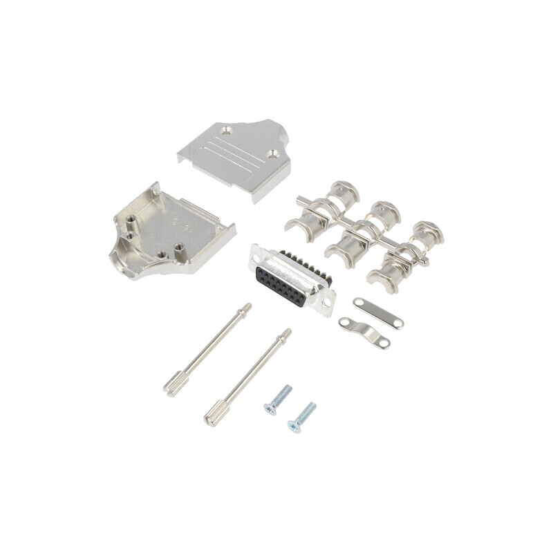 'Conector D-Sub 15 pini mamă cu terminal șurub pe cablu' | Electronic-mag.ro | Componente Electronice