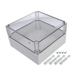 Carcasă Universală Policarbonat 175x175x100mm | Electronic-mag.ro | Componente Electronice