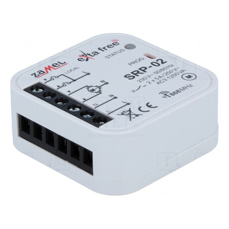 Controler jaluzele EXTA FREE metalic 230VAC x2 | Electronic-mag.ro | Componente Electronice