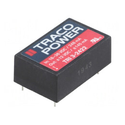 Convertor DC/DC 3,5W 18-36V la 12V/-12V TRI 3-2422 | Electronic-mag.ro | Componente Electronice