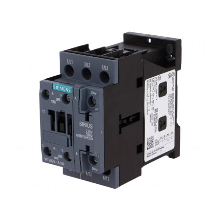 Contactor 3-POL 230VAC cu 3 Contacte Auxiliare | Electronic-mag.ro | Componente Electronice