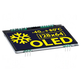 Display OLED Grafic 2,9" 128x64 Verde 1,8-3,3VDC | Electronic-mag.ro | Componente Electronice