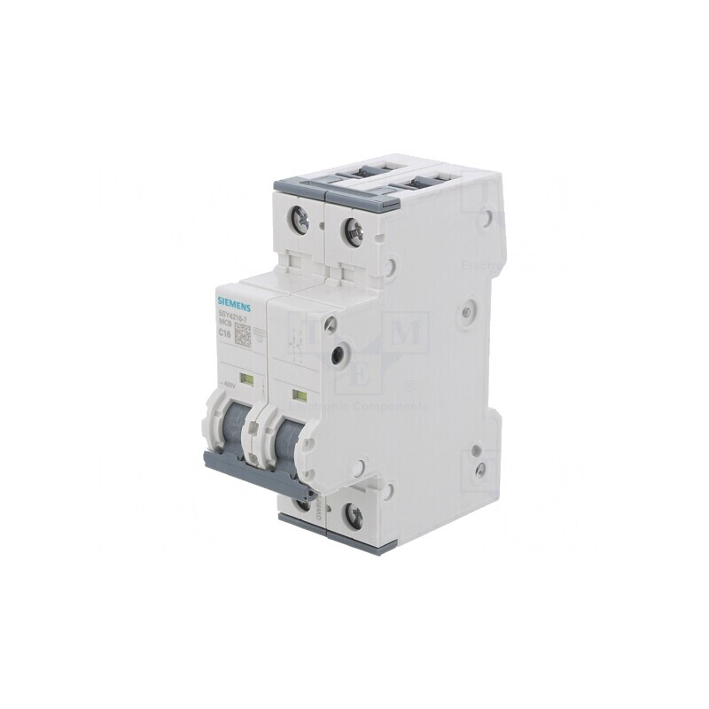 Întrerupător de supracurent 16A 2P 10kA 230/400VAC | Electronic-mag.ro | Componente Electronice