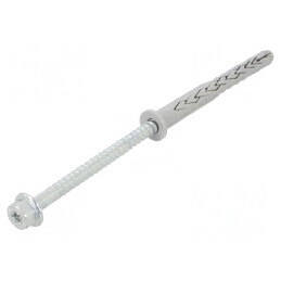 Plastic Anchor with Screw 8x80 Zinc-Plated Steel